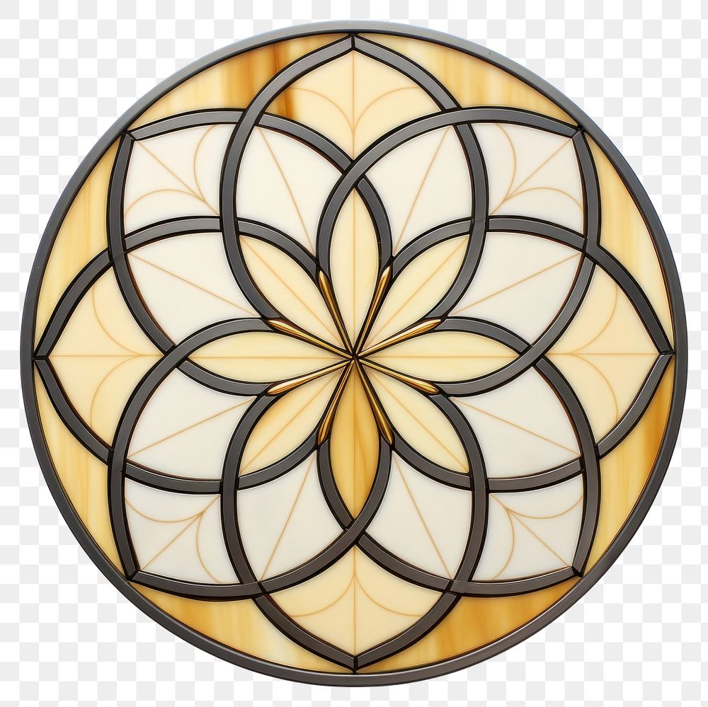 PNG  Glass Gold flower shape art white background. AI generated Image by rawpixel.