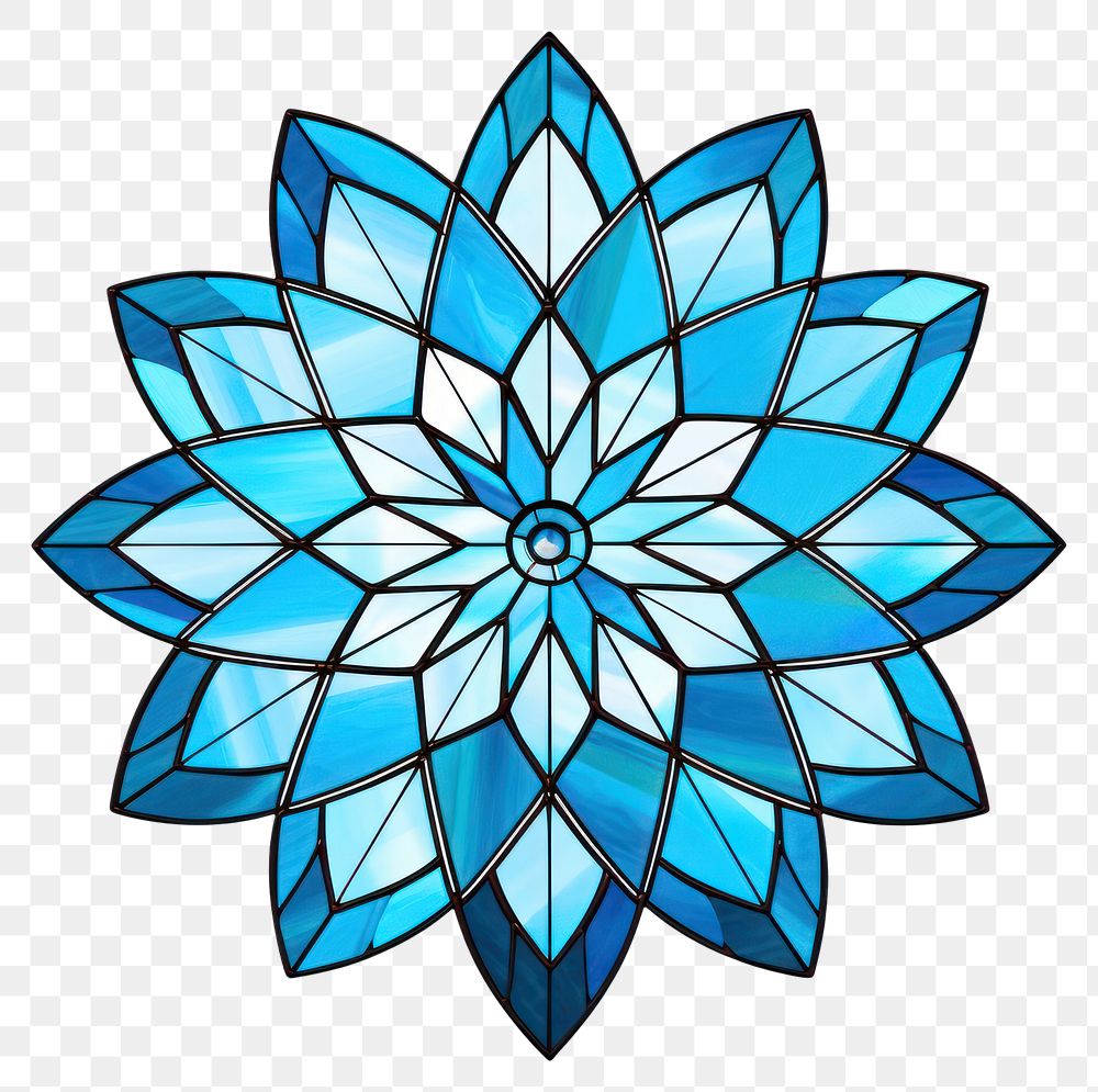 PNG  Glass snowflake pattern flower shape. AI generated Image by rawpixel.