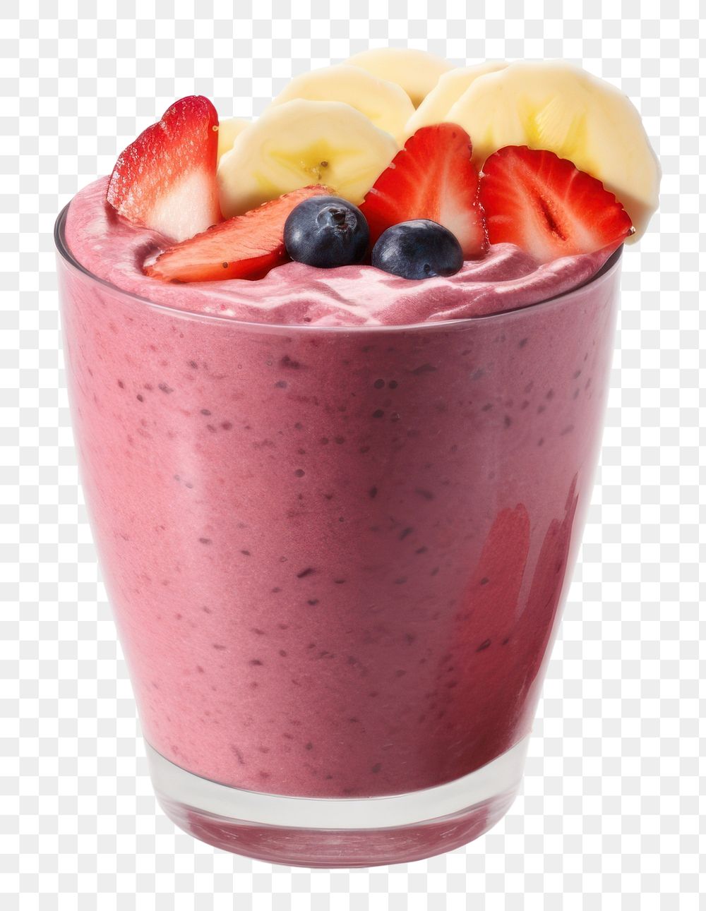 PNG  Acai smoothies strawberry blueberry dessert. AI generated Image by rawpixel.