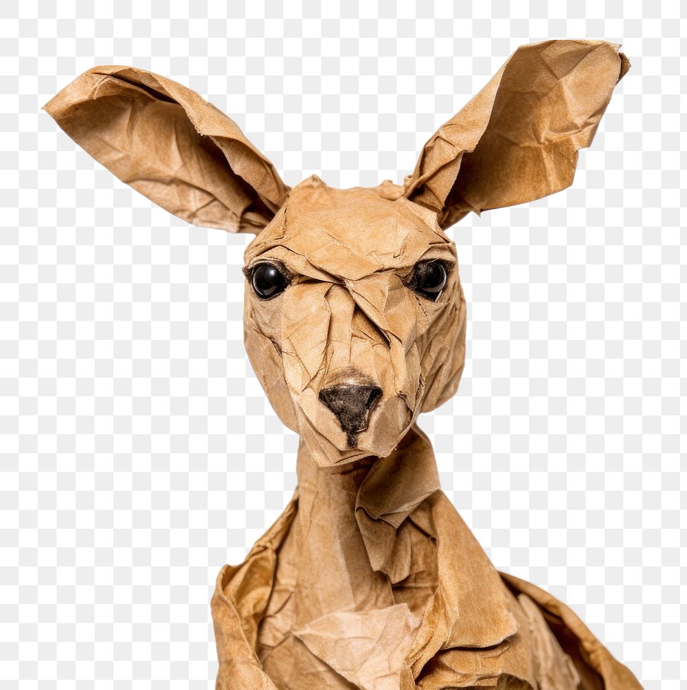 PNG Kangaroo origami animal mammal. AI generated Image by rawpixel.