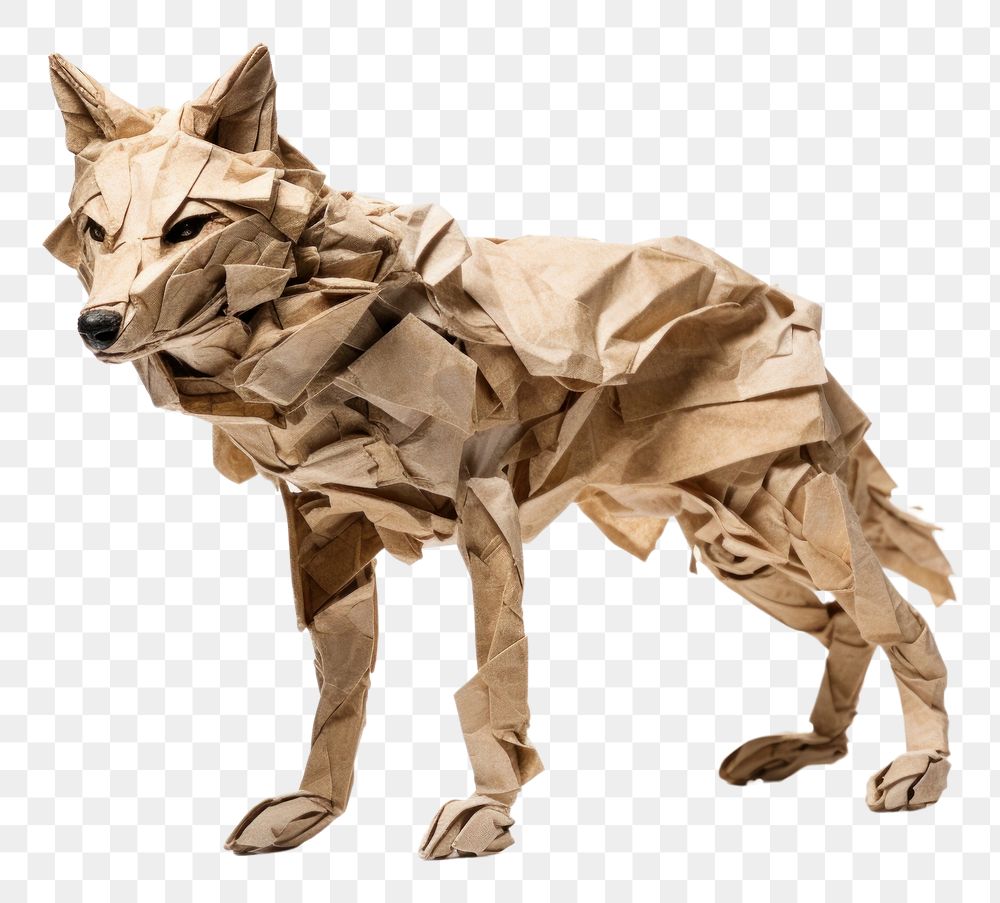 PNG Wolf paper origami animal. AI generated Image by rawpixel.