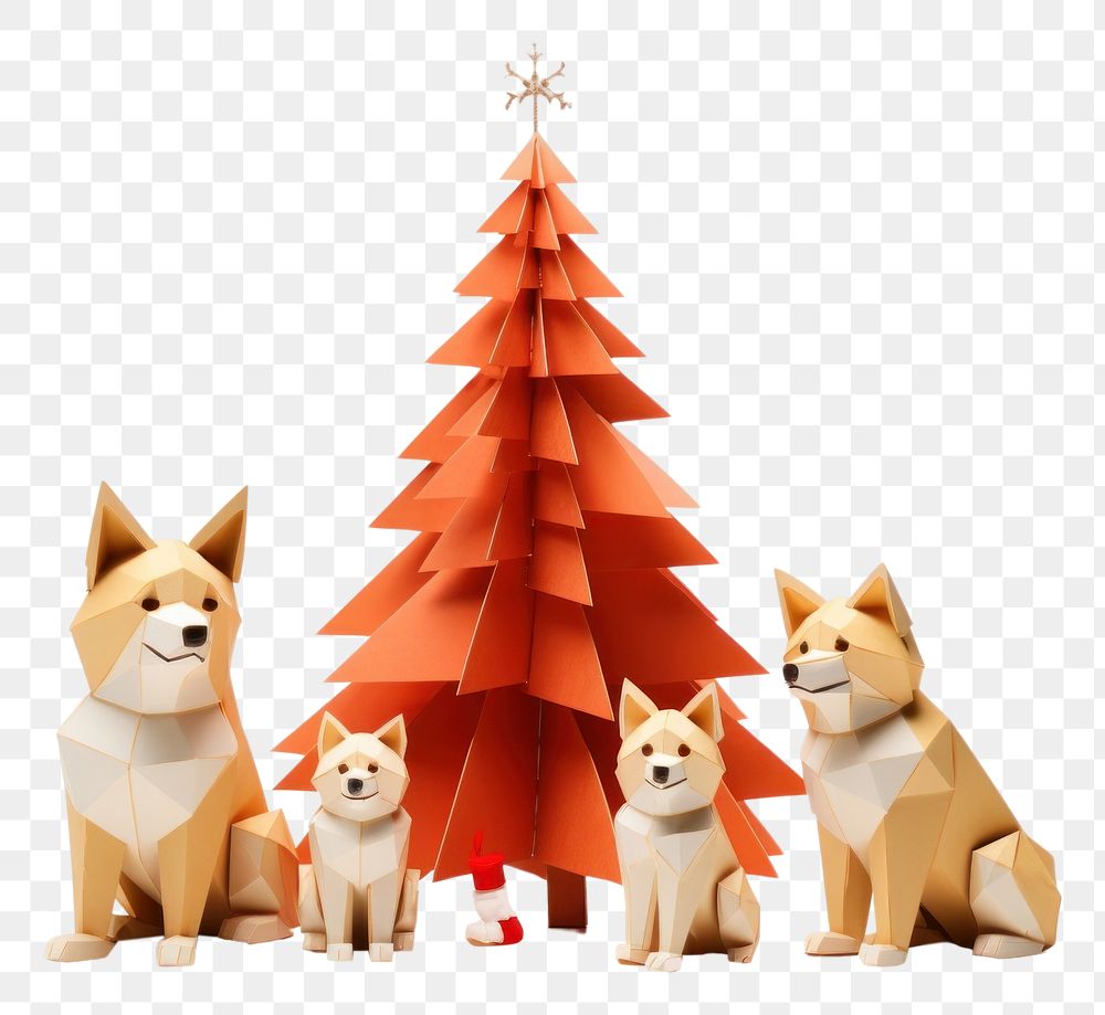 PNG  Christmas paper cute tree. AI generated Image by rawpixel.