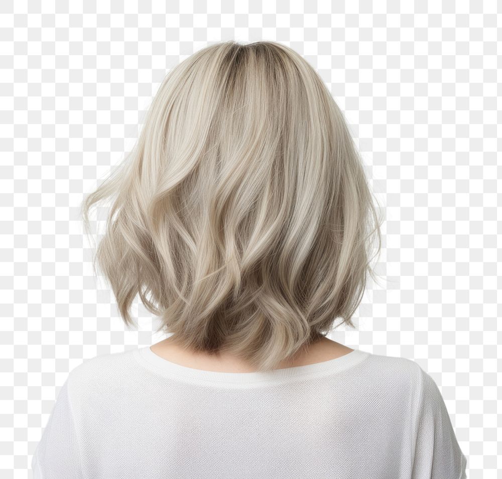 PNG Above shoulder length hair adult woman back. AI generated Image by rawpixel.