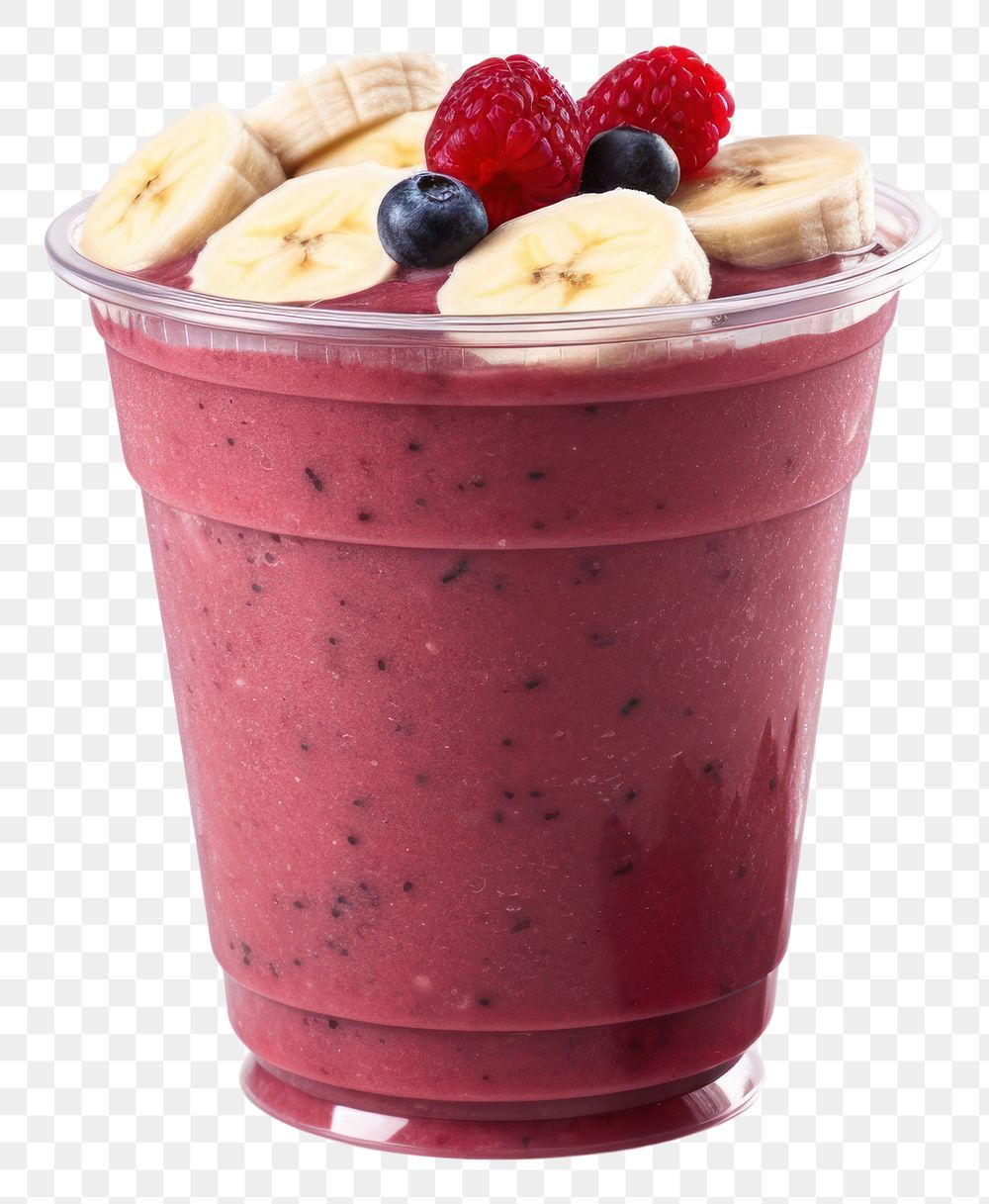 PNG  Acai smoothies berry strawberry raspberry. AI generated Image by rawpixel.