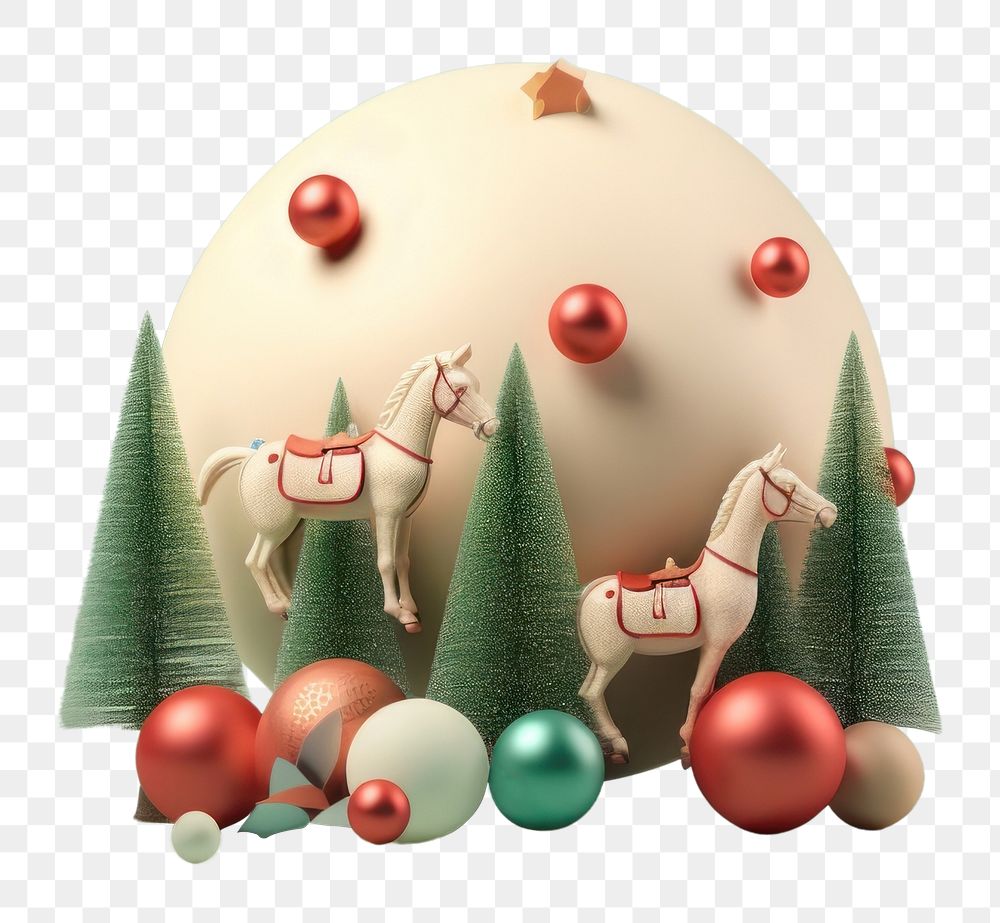 PNG Christmas decoration mammal christmas decorations representation. AI generated Image by rawpixel.