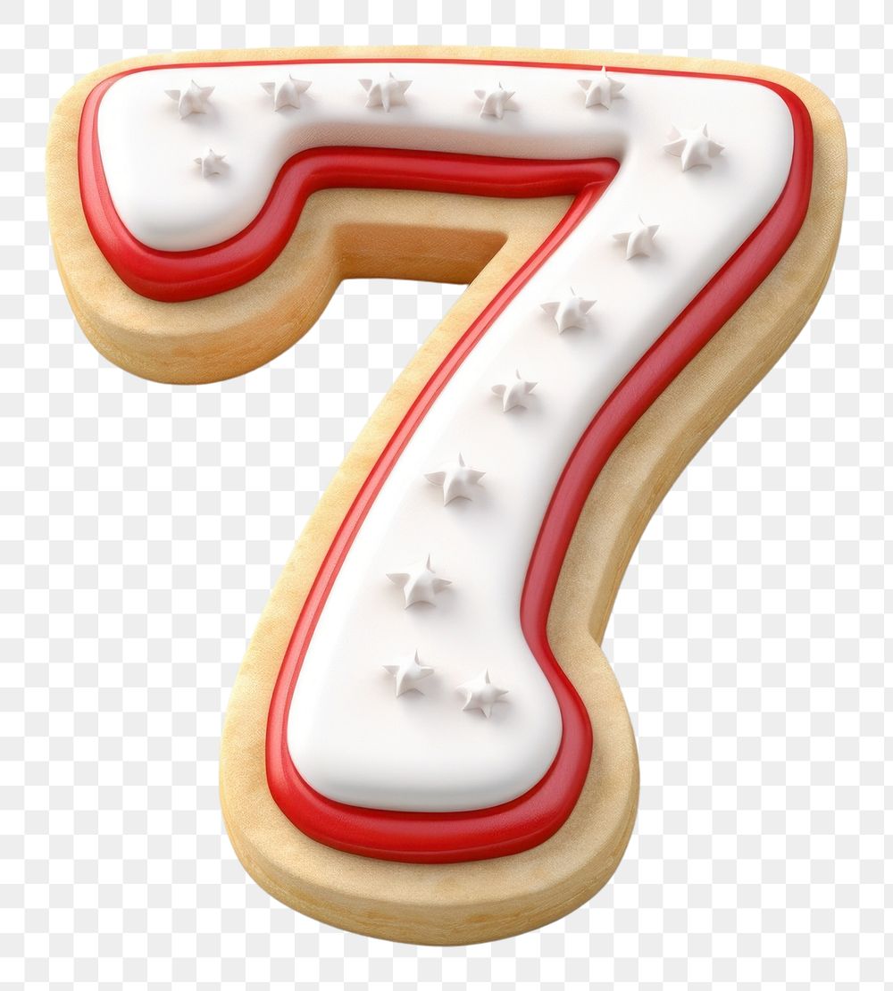 PNG Number dessert cookie shape. AI generated Image by rawpixel.