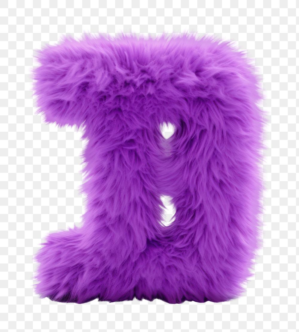 PNG Alphabet T shape purple toy fur. AI generated Image by rawpixel.