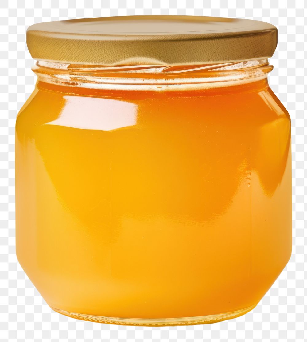 PNG Jar yellow honey food. AI generated Image by rawpixel.