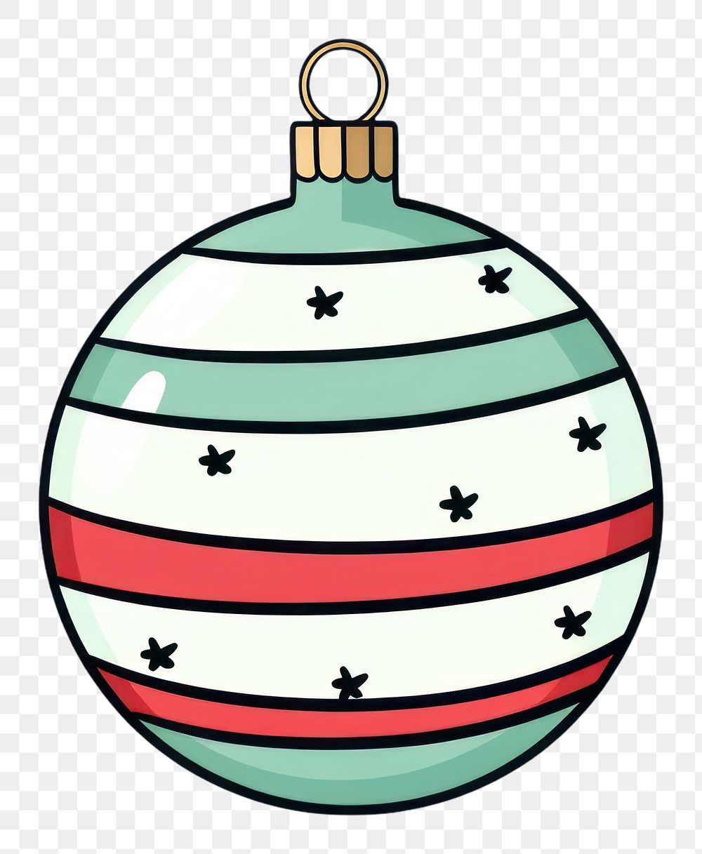 PNG Christmas ball ornament sphere celebration accessories. AI generated Image by rawpixel.