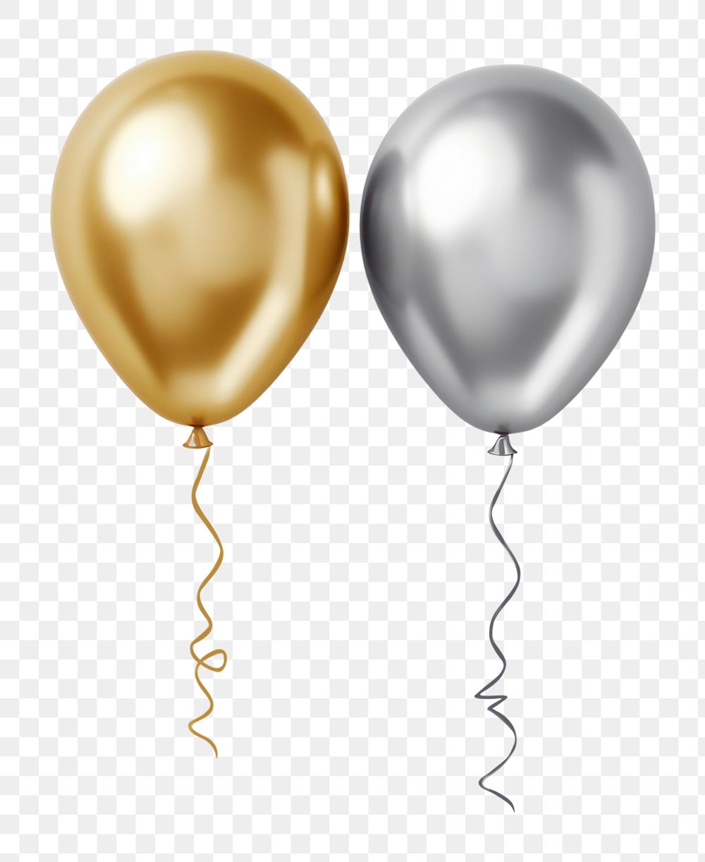 PNG Balloons gold white background celebration