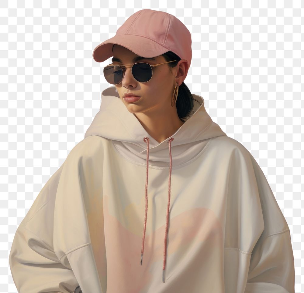 PNG Sunglasses sweatshirt painting fashion. AI generated Image by rawpixel.