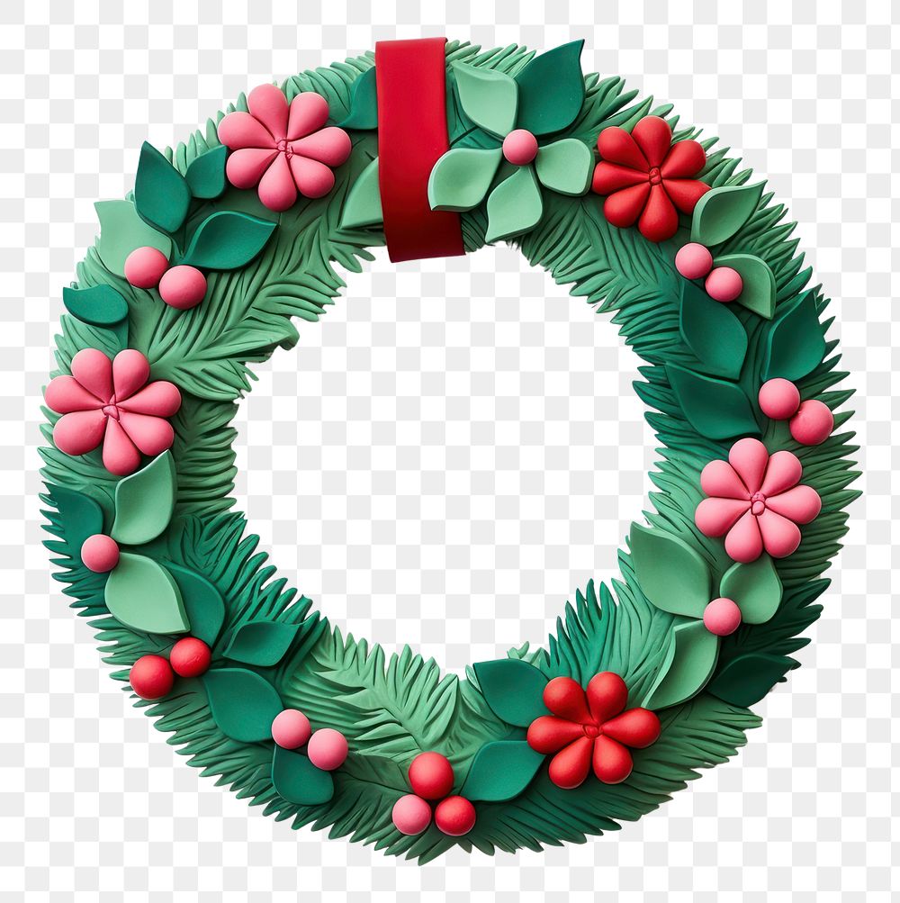 PNG Christmas wreath food white background celebration. AI generated Image by rawpixel.