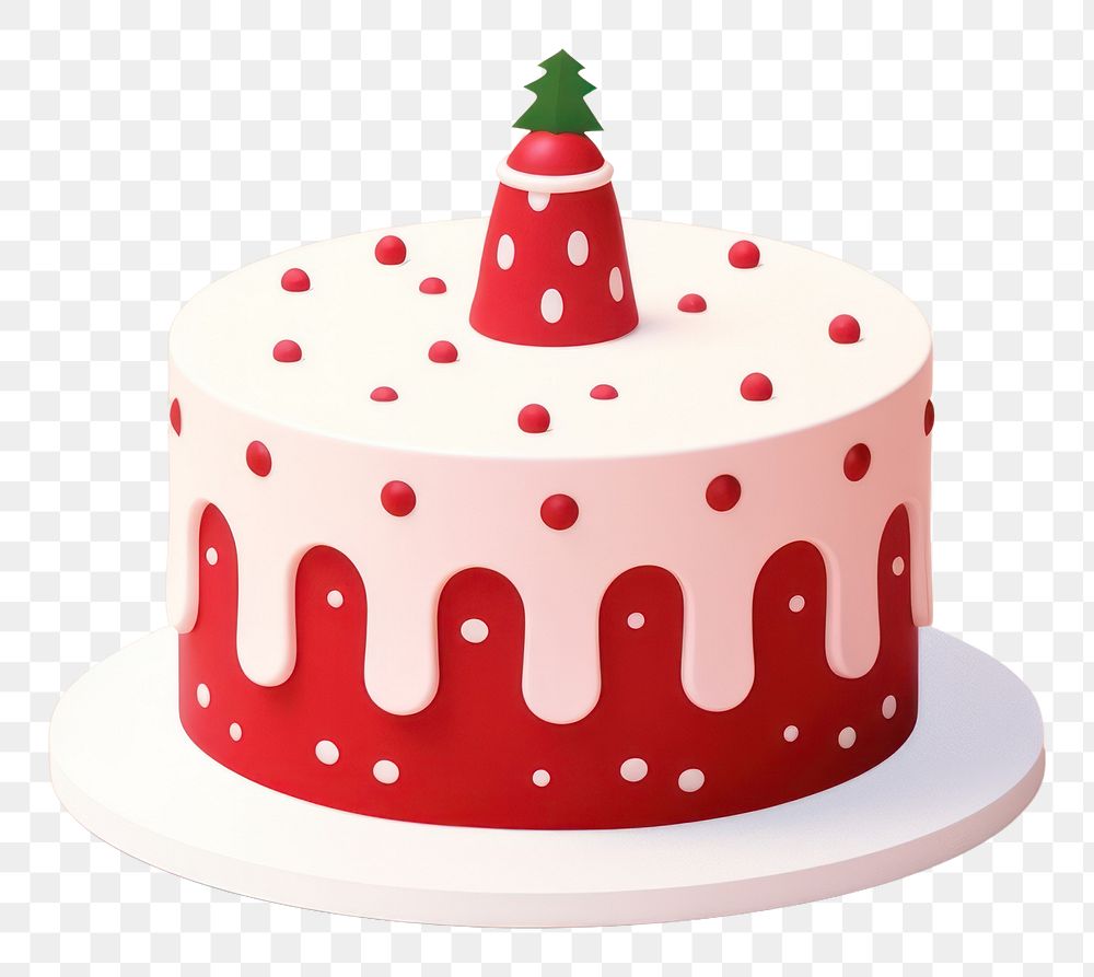 PNG  Christmas cake dessert icing food. AI generated Image by rawpixel.
