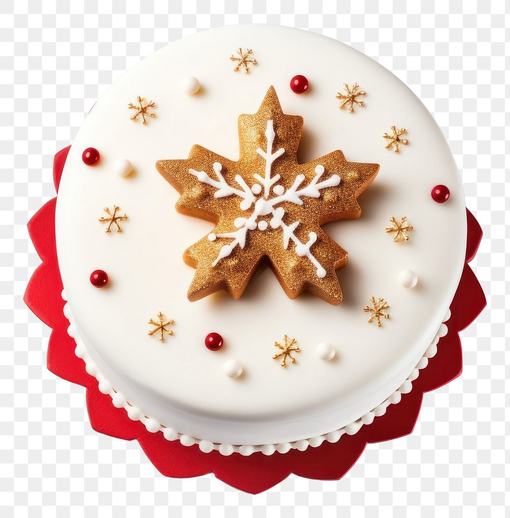 PNG  Christmas cake dessert cupcake icing. AI generated Image by rawpixel.