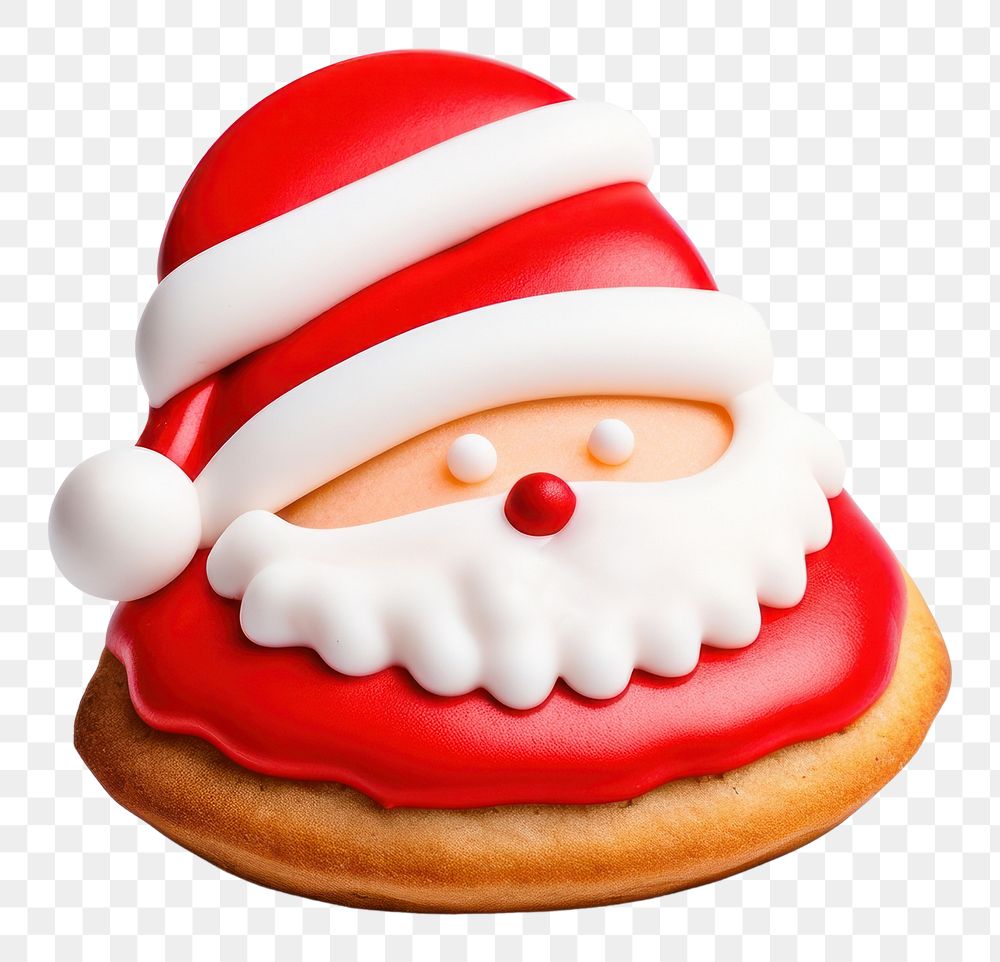 PNG Christmas cookie dessert food white background. AI generated Image by rawpixel.