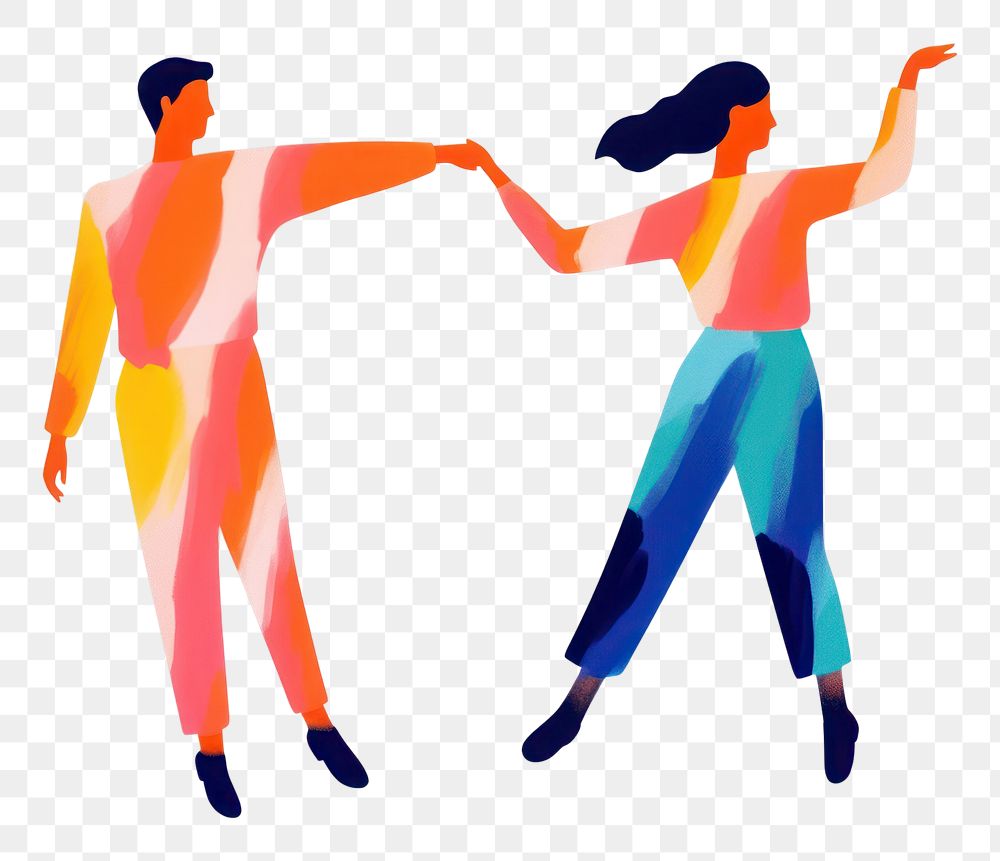 PNG Couple celebrating new year dancing adult back. AI generated Image by rawpixel.