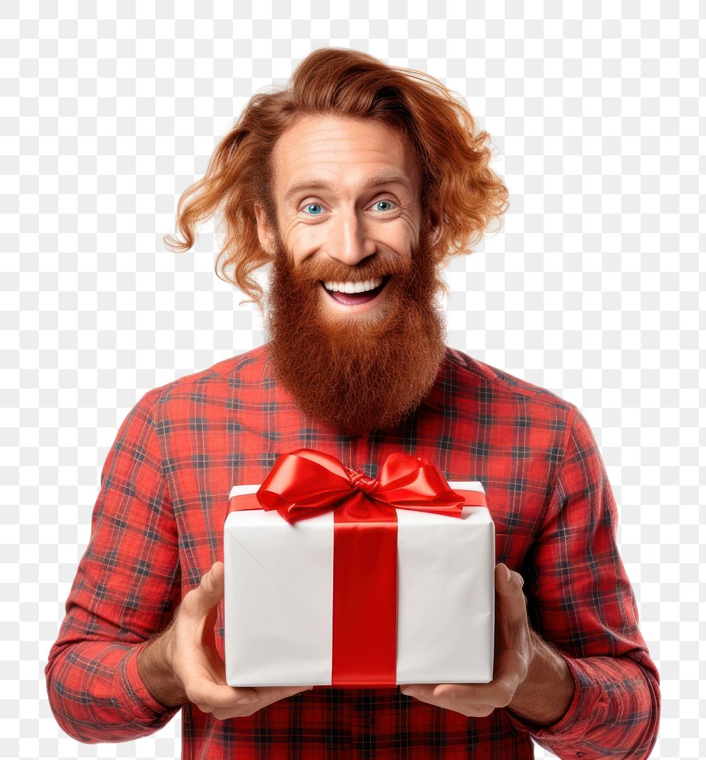 PNG Redhead beard adult gift. AI generated Image by rawpixel.