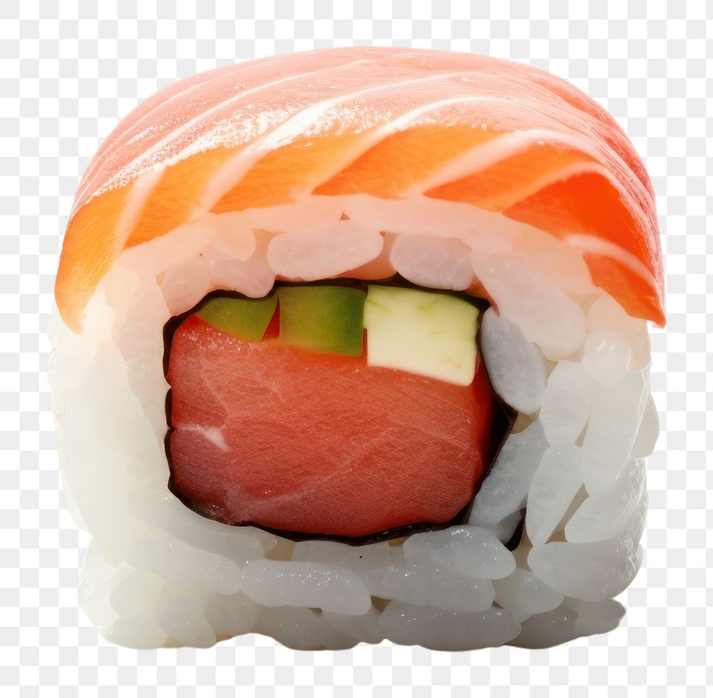 PNG  Sushi rice food freshness. AI generated Image by rawpixel.