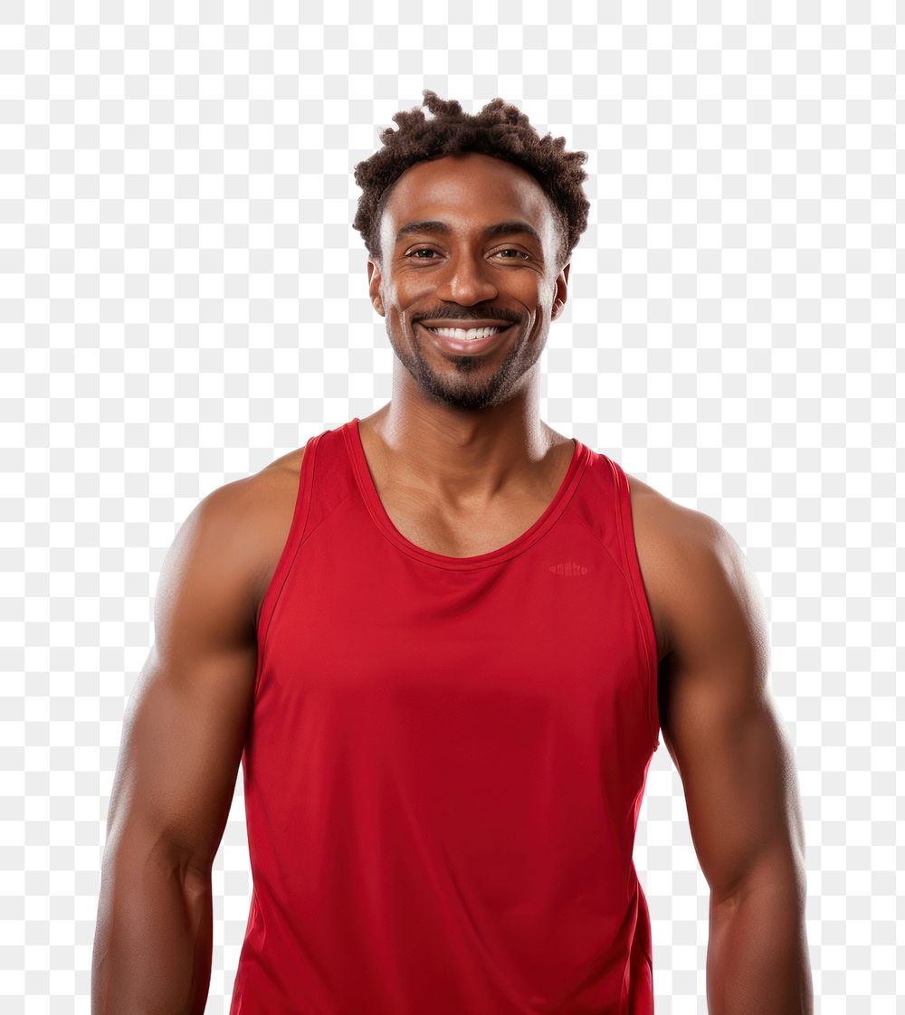 PNG Adult smile determination bodybuilding. AI generated Image by rawpixel.