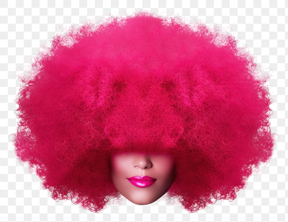 PNG Afro wig afro white background. AI generated Image by rawpixel.