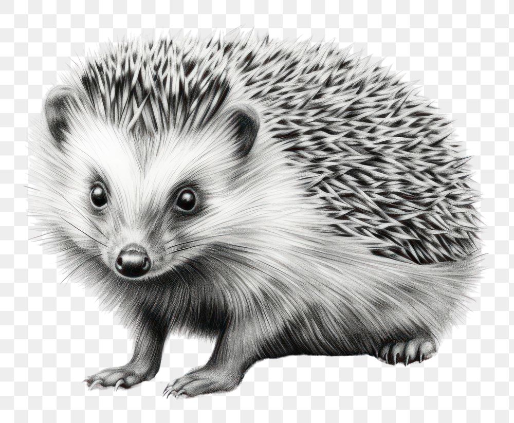 Porcupine hedgehog animal mammal. AI generated Image by rawpixel.