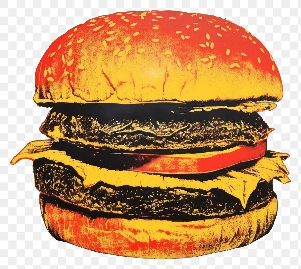 PNG Burger food hamburger freshness. AI generated Image by rawpixel.