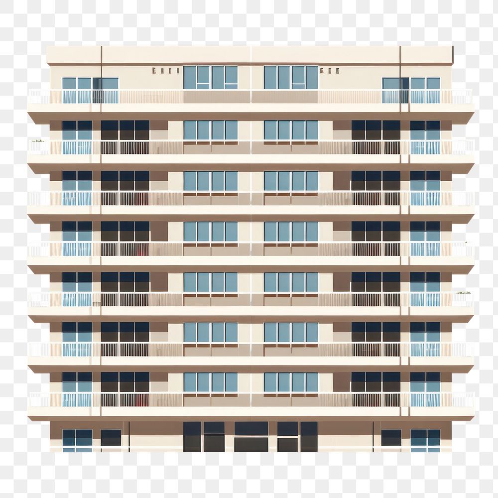 PNG A multistory high-rise residential apartment building architecture window city. AI generated Image by rawpixel.