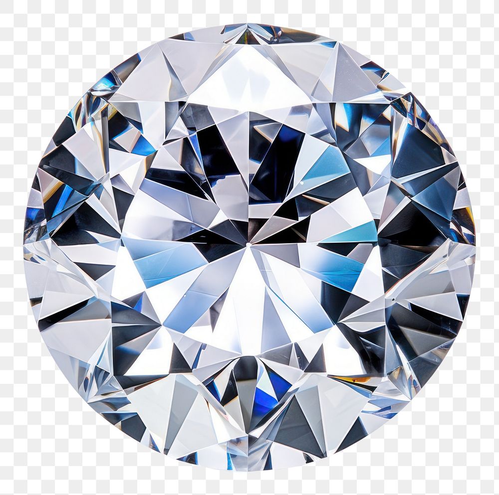 PNG  Diamond gemstone jewelry crystal. AI generated Image by rawpixel.