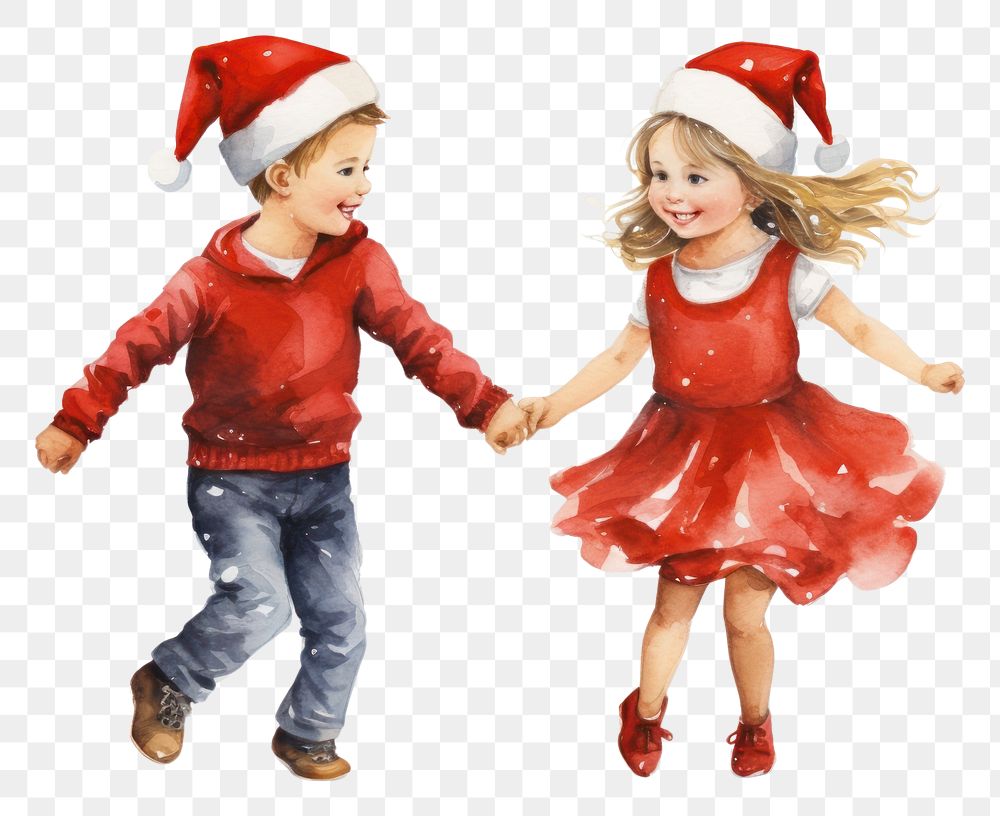 PNG Dancing christmas child cute. AI generated Image by rawpixel.