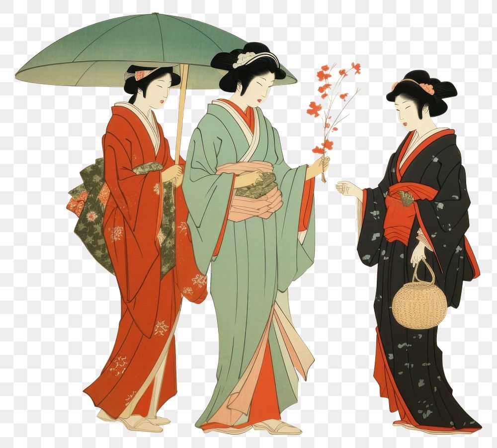 PNG Kimono fashion adult woman. AI generated Image by rawpixel.