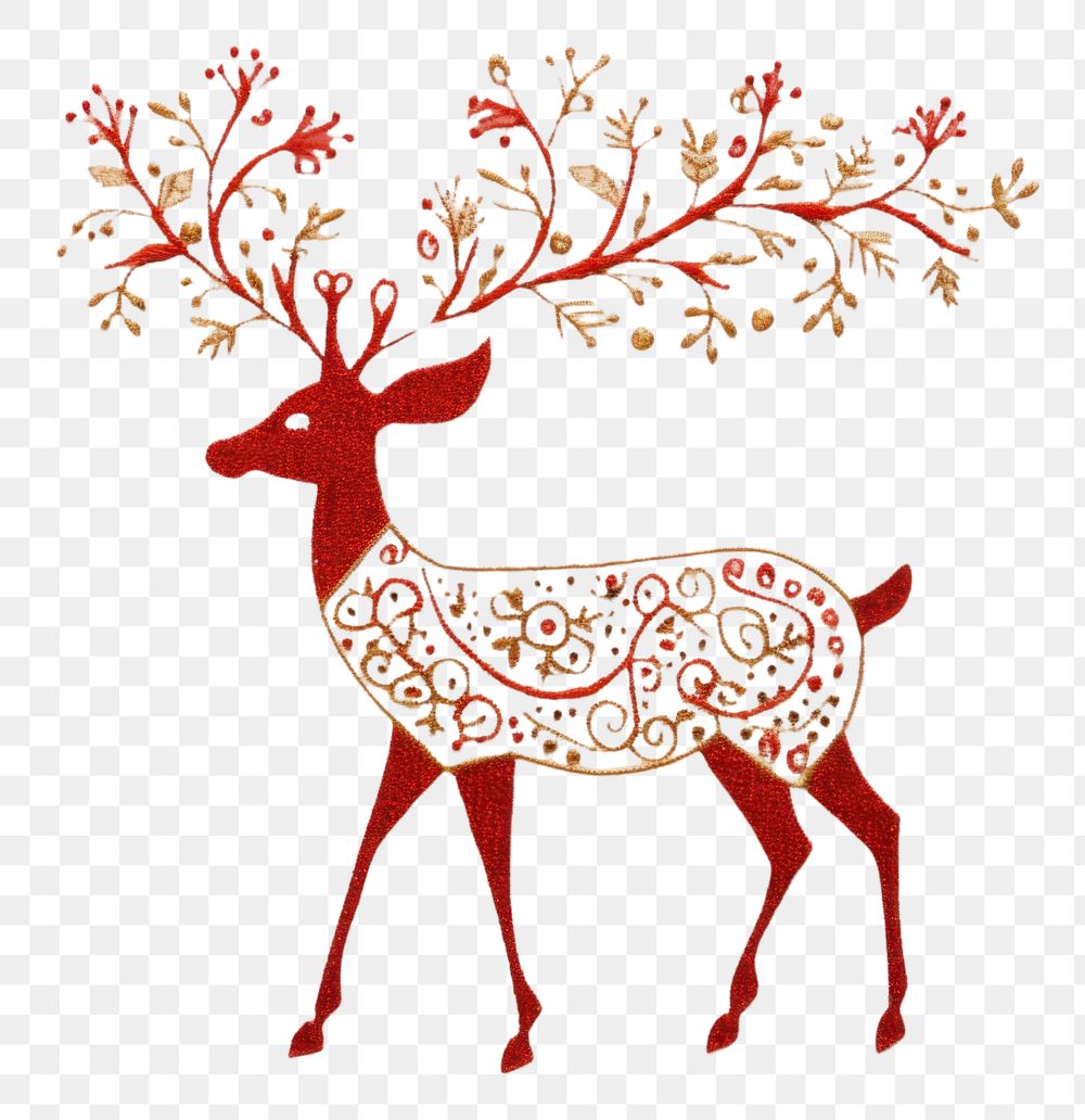 PNG Pattern animal mammal deer. AI generated Image by rawpixel.
