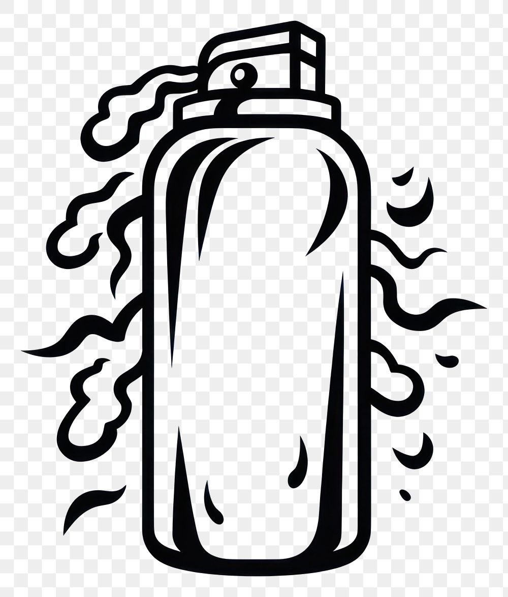 PNG Bottle monochrome ammunition container. AI generated Image by rawpixel.