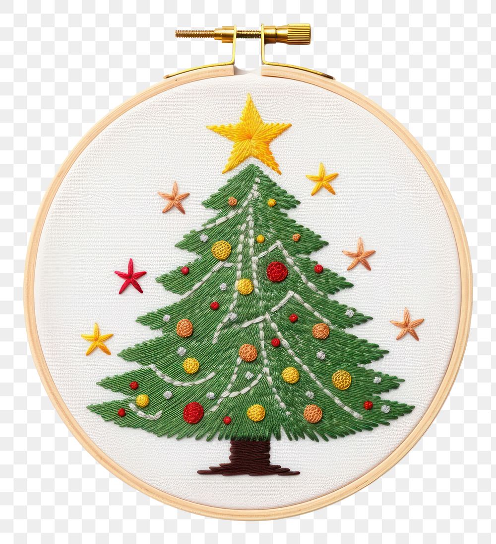 PNG Embroidery christmas decoration pattern. AI generated Image by rawpixel.
