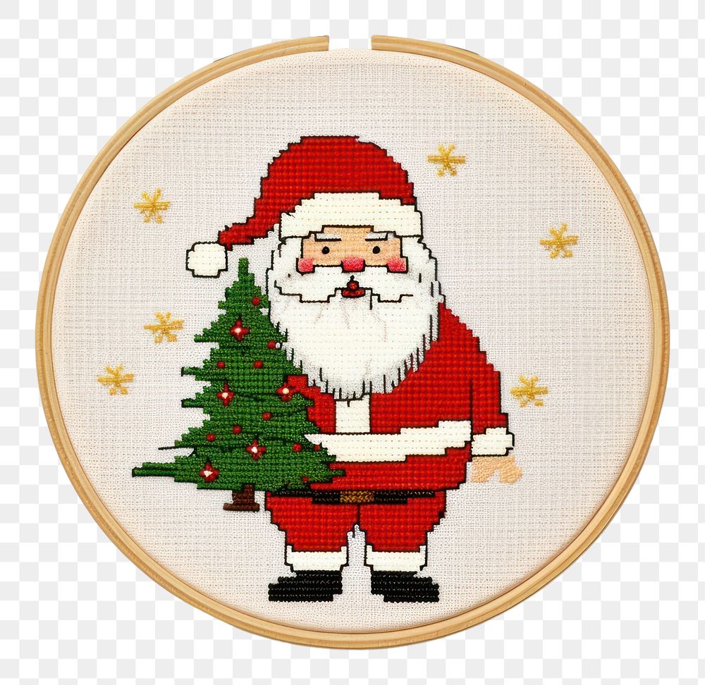 PNG Embroidery decoration christmas pattern. AI generated Image by rawpixel.