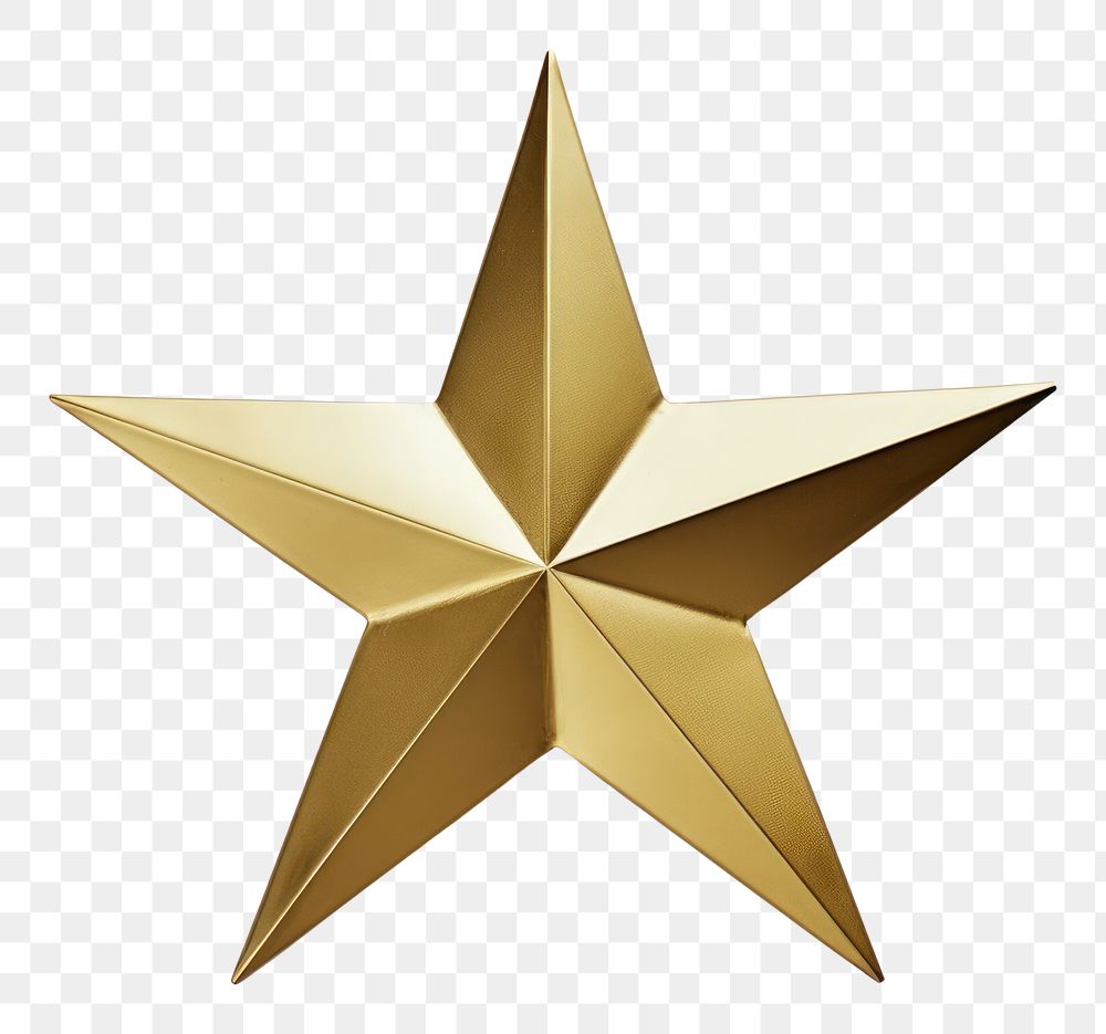 PNG Golden star symbol white background simplicity. AI generated Image by rawpixel.