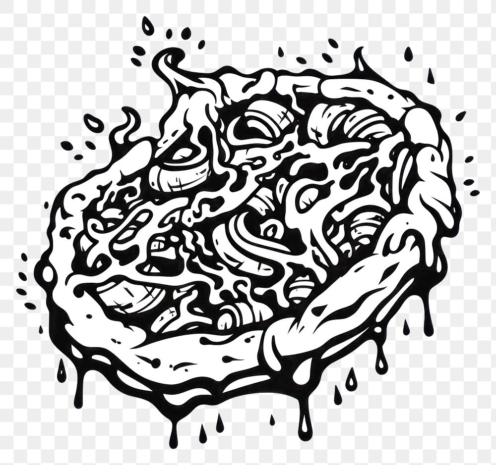PNG Pizza drawing sketch pizza. AI generated Image by rawpixel.