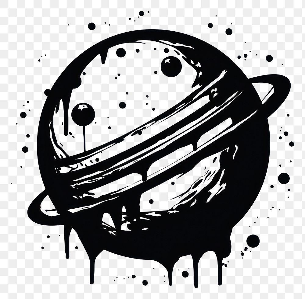 PNG Space planet monochrome astronomy. AI generated Image by rawpixel.