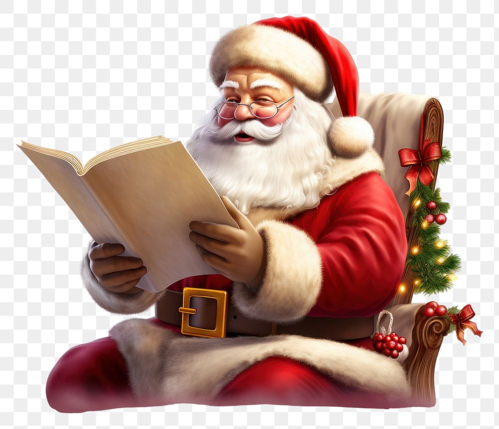 PNG  Reading christmas adult gift. AI generated Image by rawpixel.