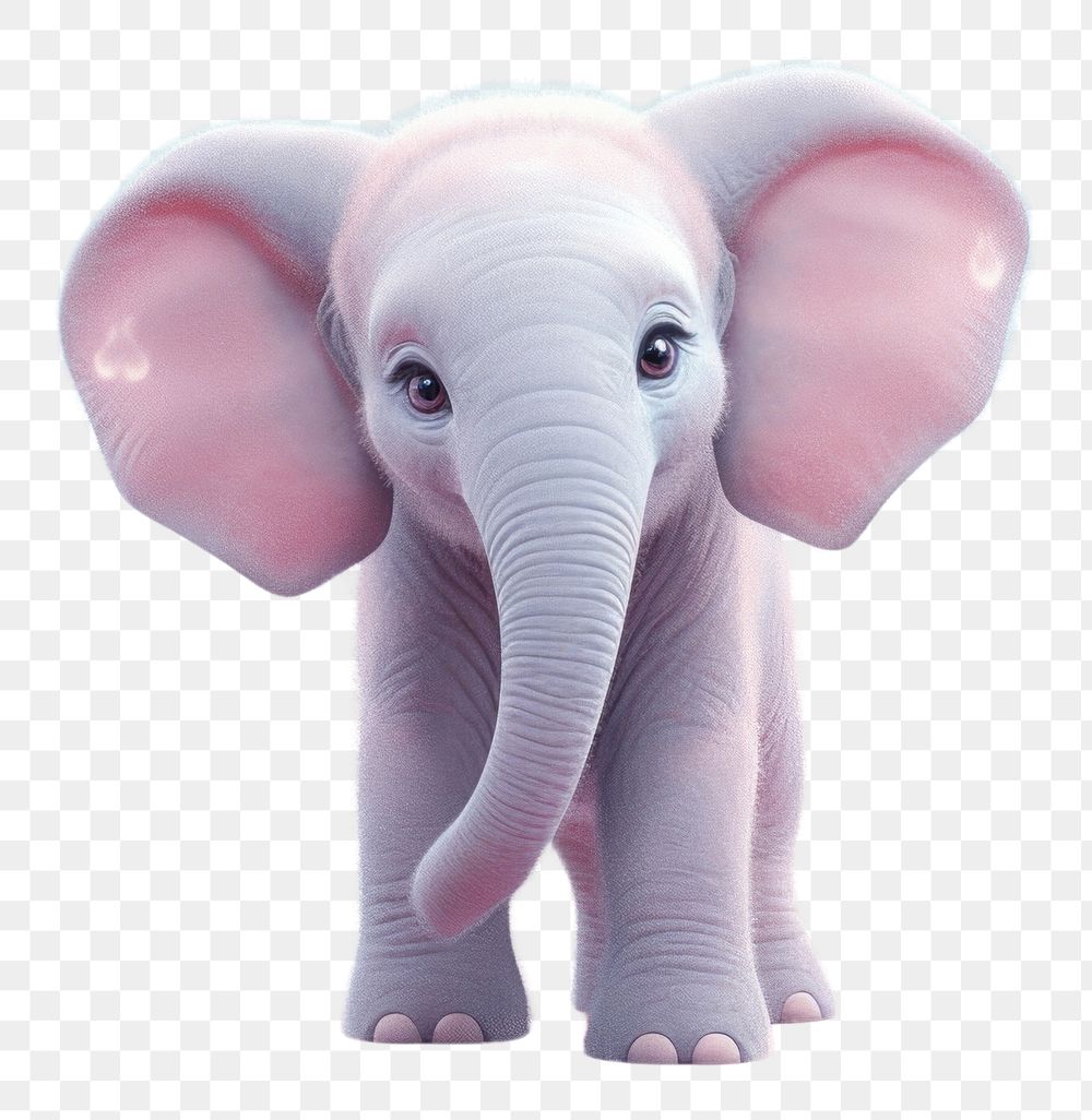 PNG Cute baby elephant animal wildlife cartoon. AI generated Image by rawpixel.