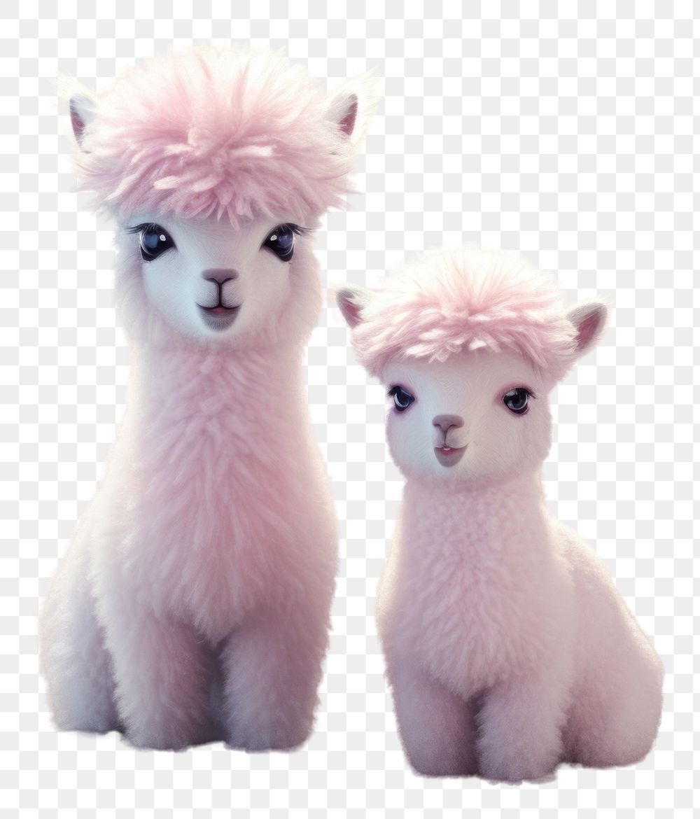 PNG Cute baby llamas animal mammal toy. AI generated Image by rawpixel.