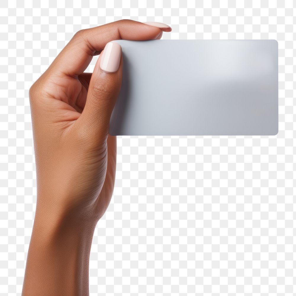 PNG  Hand holding credit card technology finger paying. AI generated Image by rawpixel.