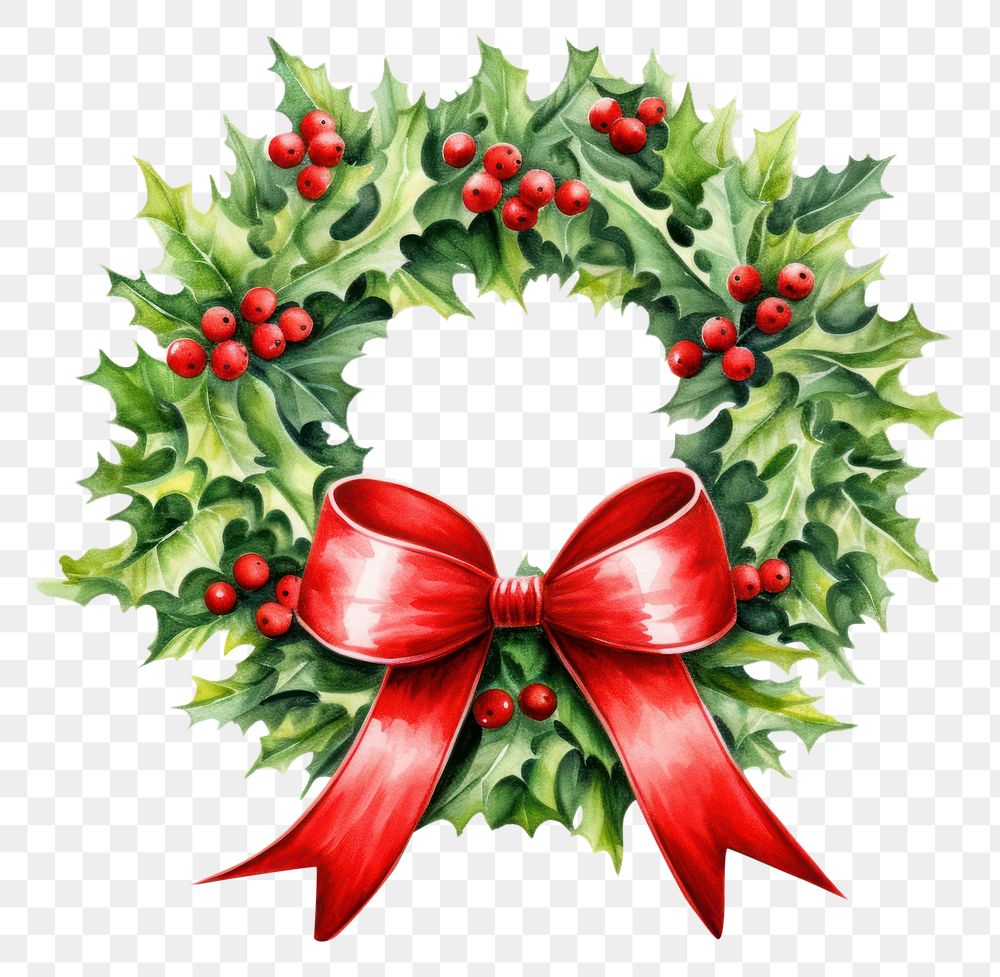 PNG Christmas wreath christmas bow | Free PNG - rawpixel