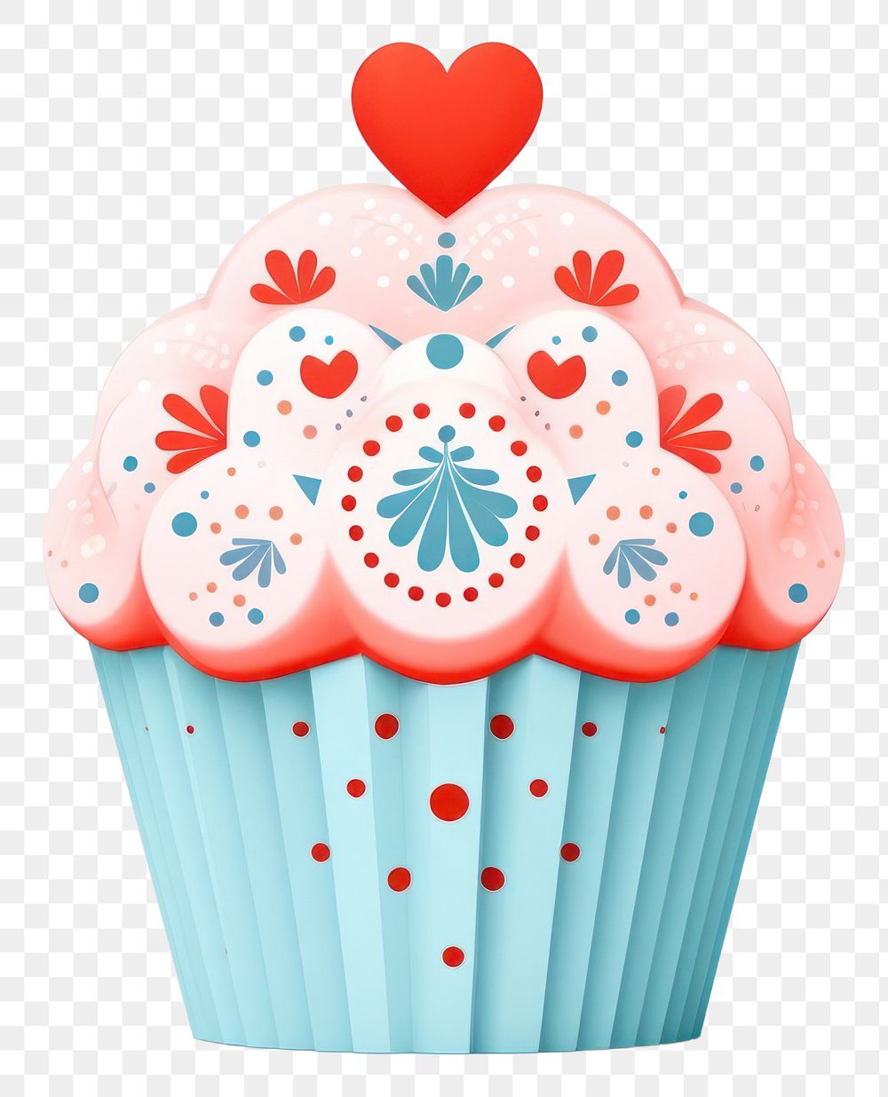 PNG Minimal mini cupcake dessert icing food. AI generated Image by rawpixel.