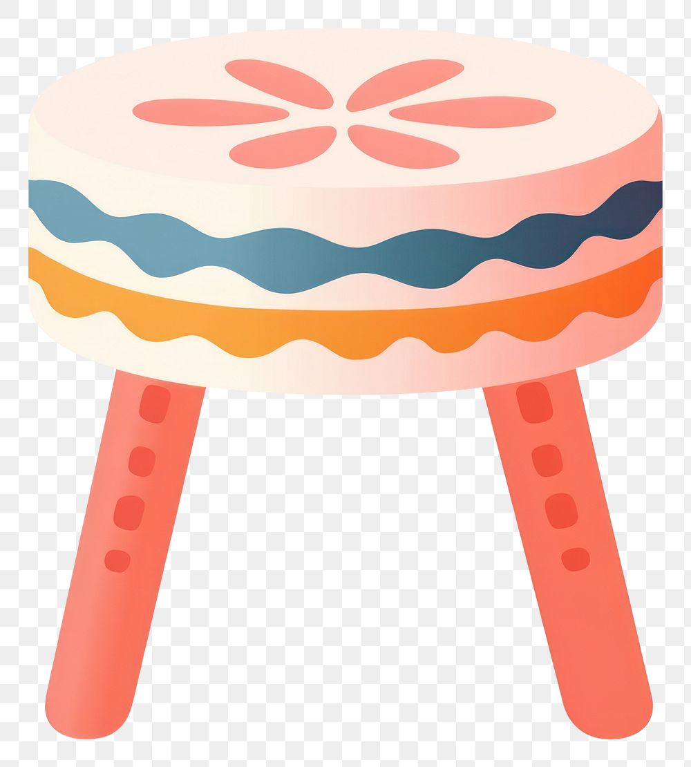 PNG Minimal stool white background creativity furniture. AI generated Image by rawpixel.