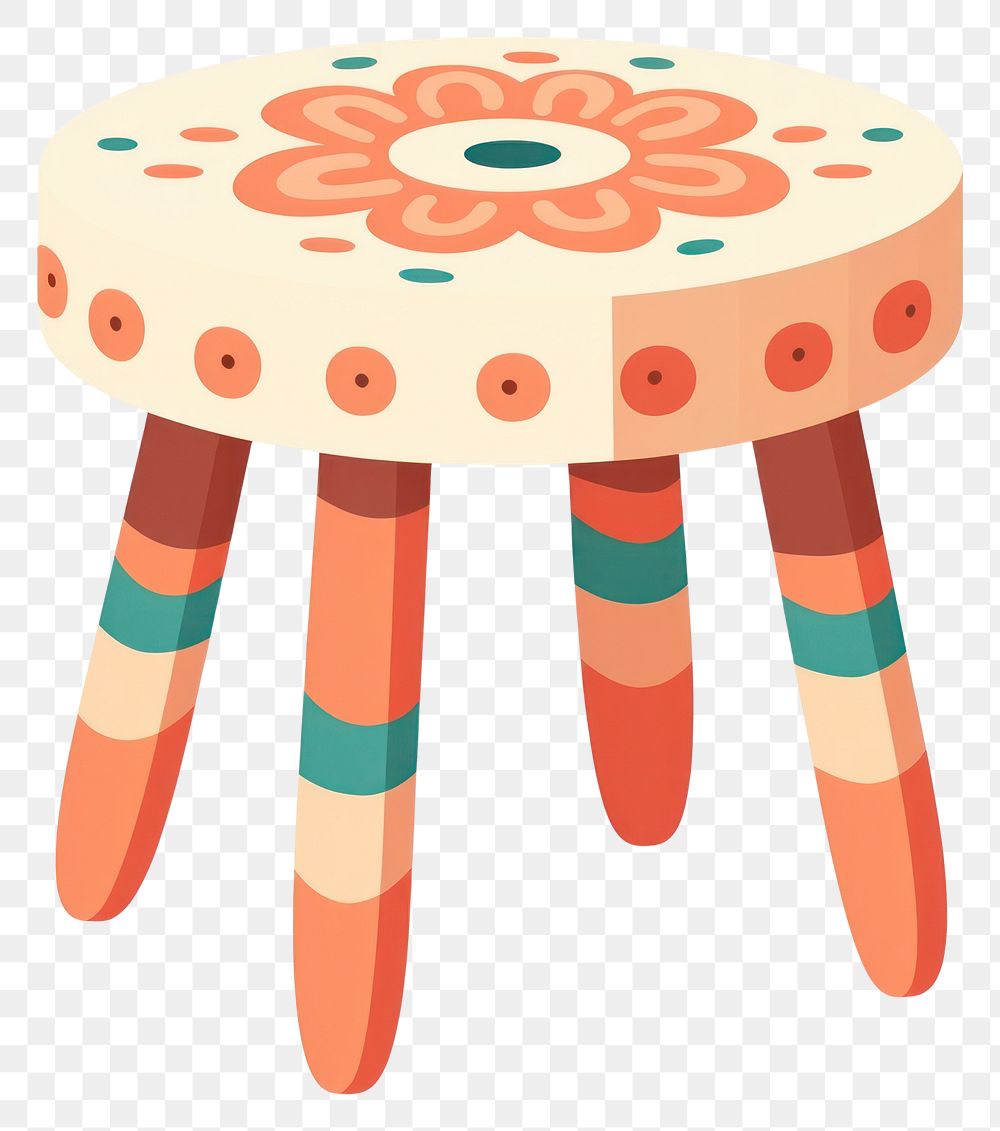 PNG Minimal stool furniture creativity appliance. AI generated Image by rawpixel.