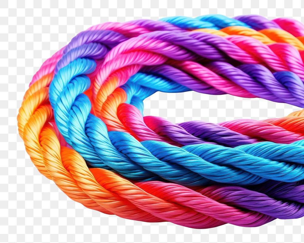 PNG  Twisted colorful ropes jewelry twisted accessories. AI generated Image by rawpixel.