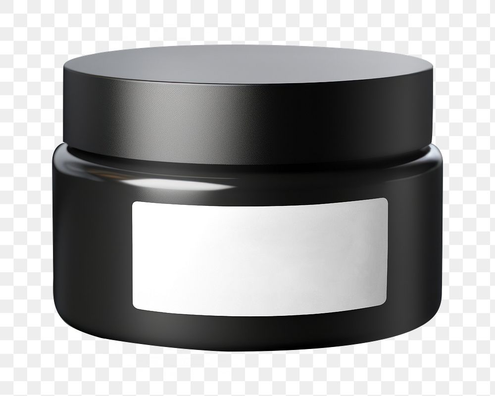 Cream jar png, product packaging, transparent background