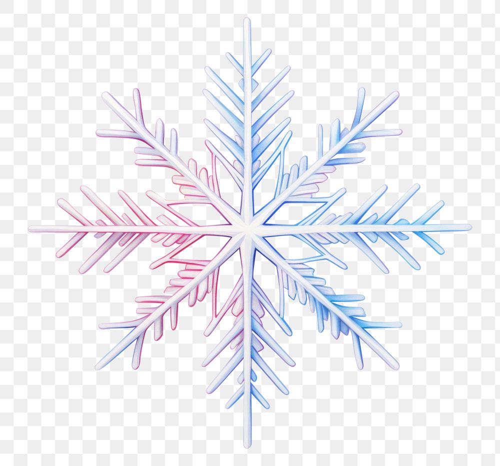 PNG  Snowflake drawing creativity outdoors. AI generated Image by rawpixel.