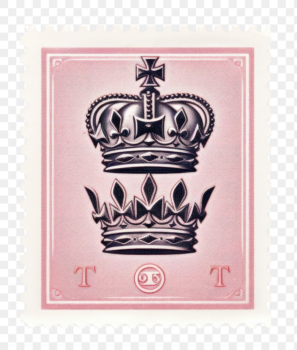 PNG Crown white background postage stamp accessories. AI generated Image by rawpixel.