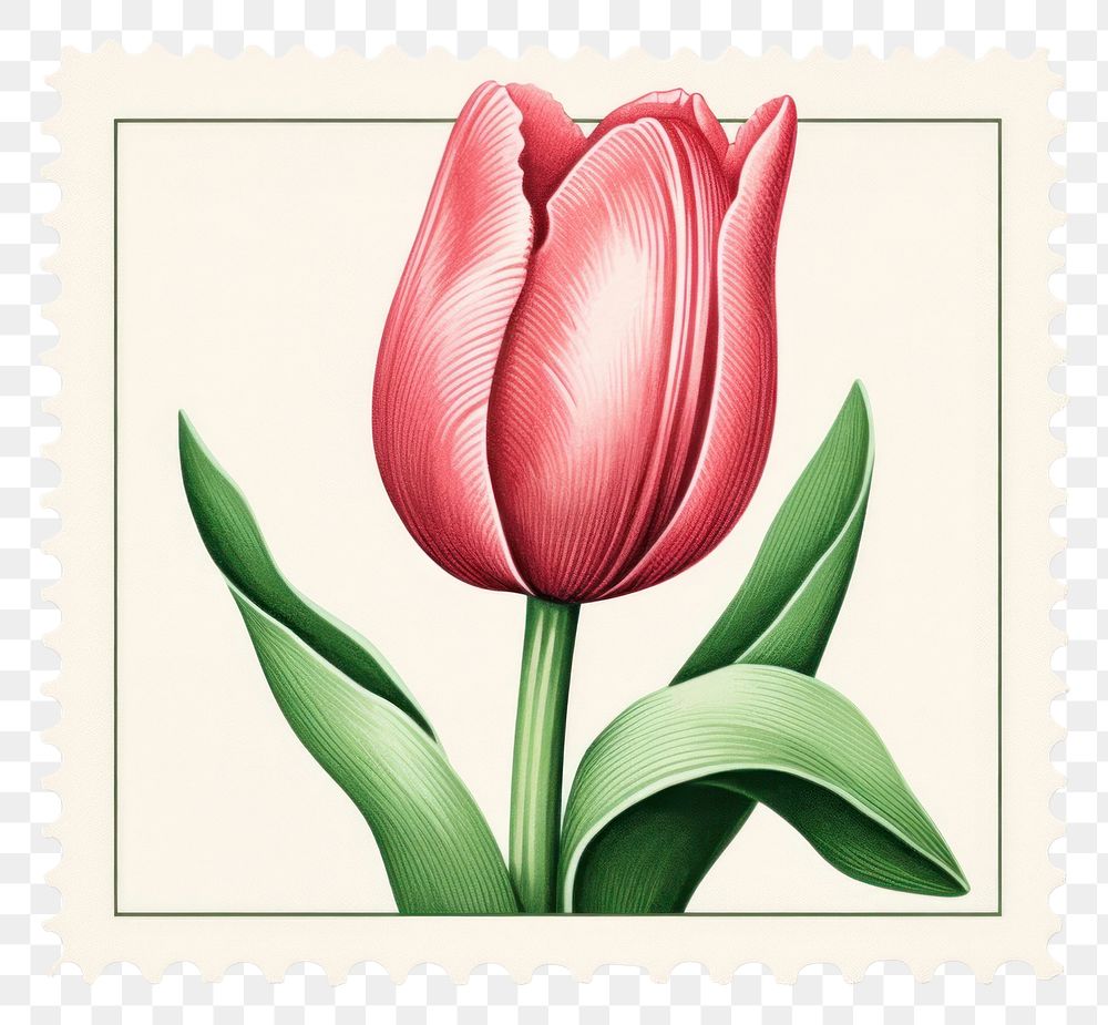 PNG Cute tulip graphic illustration flower plant inflorescence. AI generated Image by rawpixel.